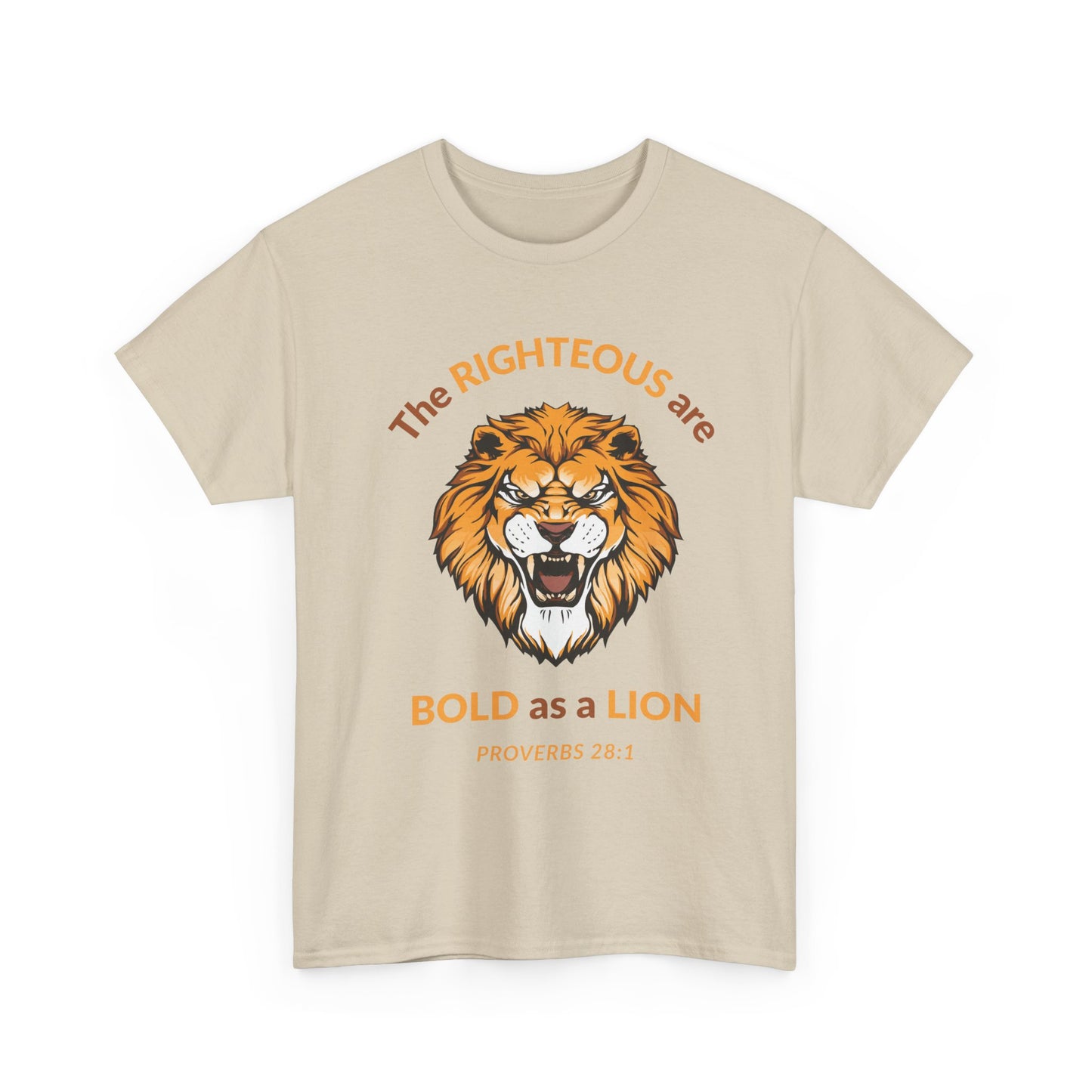 Bold As a Lion - Christian Unisex Heavy Cotton Tee